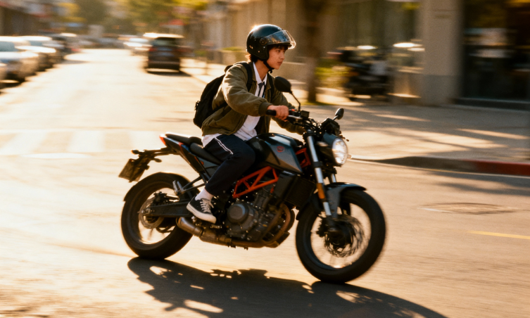 Cómo manejar moto de velocidades