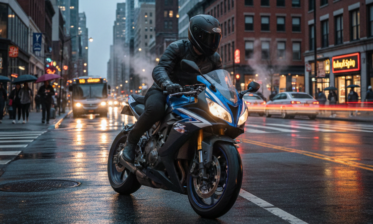 Asentamiento de motor de moto