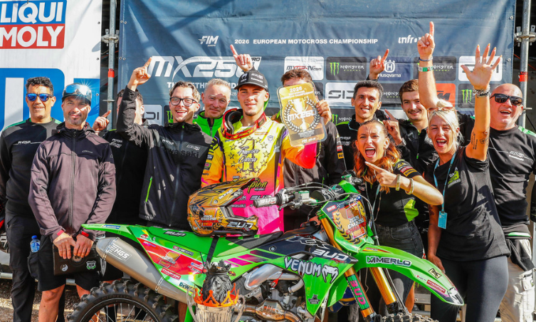 Francisco García Campeón EMX250 con Kawasaki en Arnhem